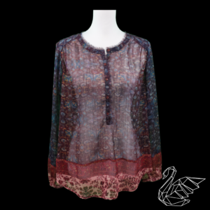 Lucky Brand Mixed Print Tunic Top