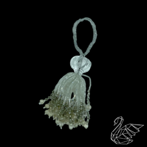 Vintage Clear Glass Beaded Decorative Tassels