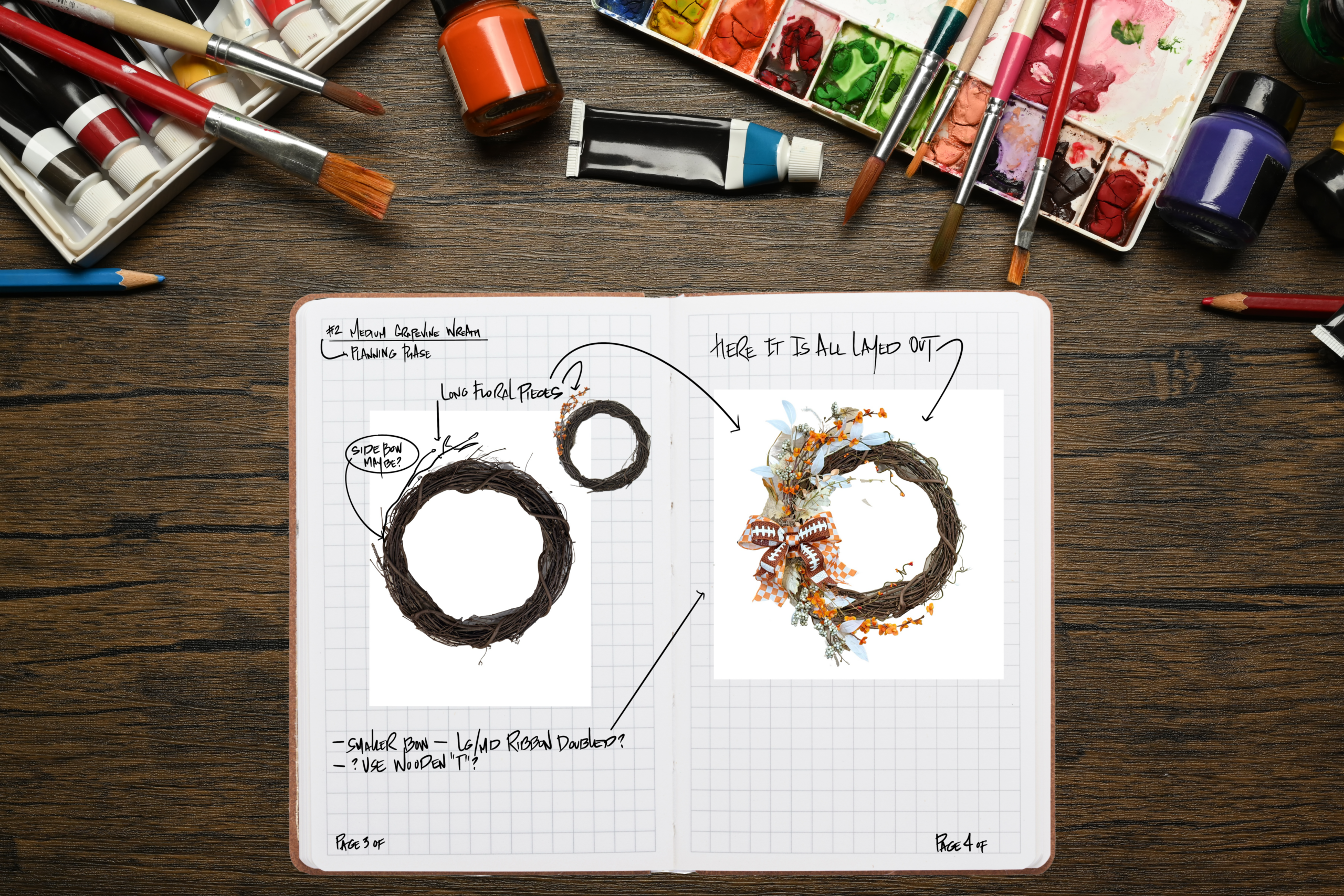 VOL Wreath Journal 3-4 with BKG 9.08
